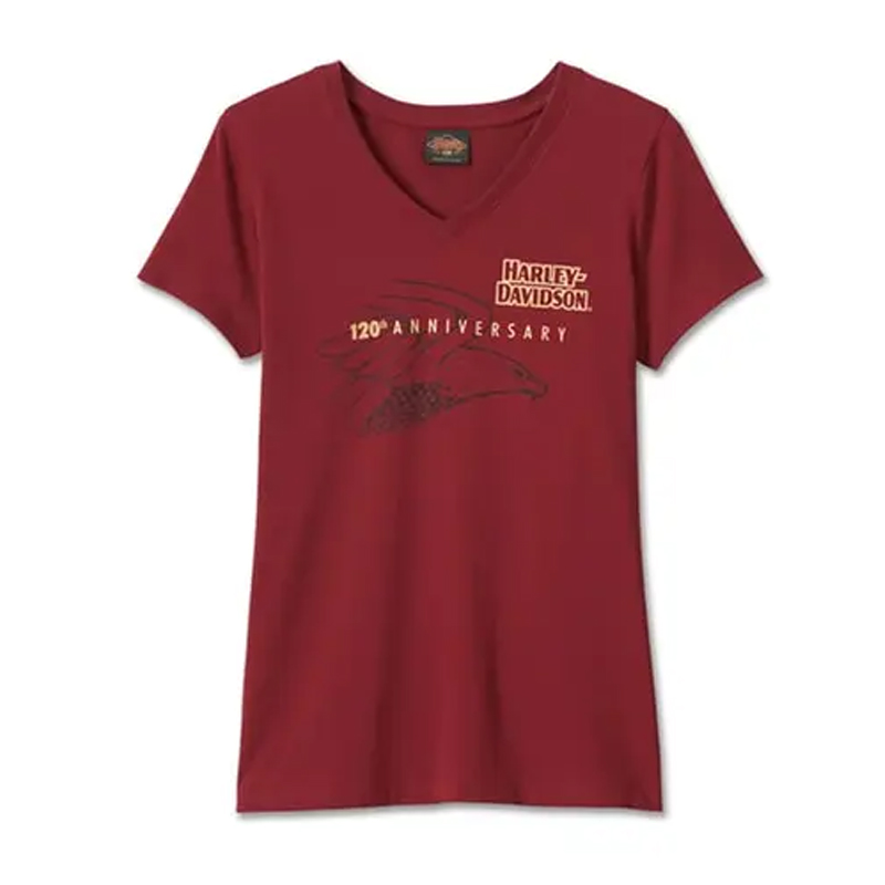 Women's 120th Anniversary United V-Neck Tee - Merlot Women's 120th Anniversary United V-Neck Tee - Merlot