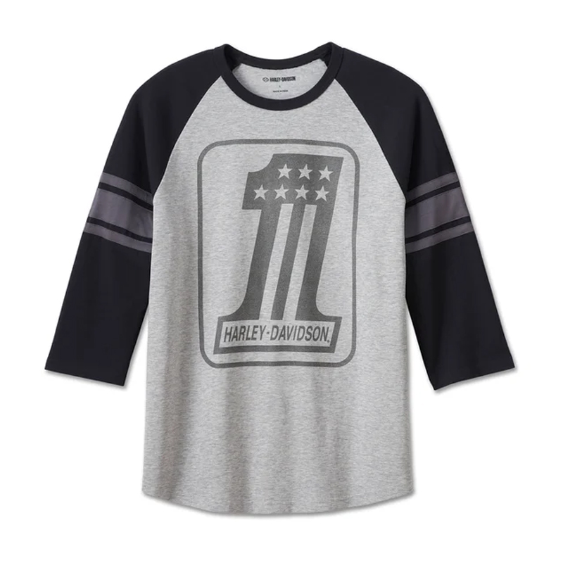 Men's #1 3/4 Raglan Tee - Colorblock