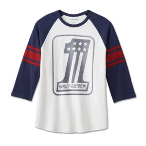 Men's #1 3/4 Raglan Tee - Colorblocked