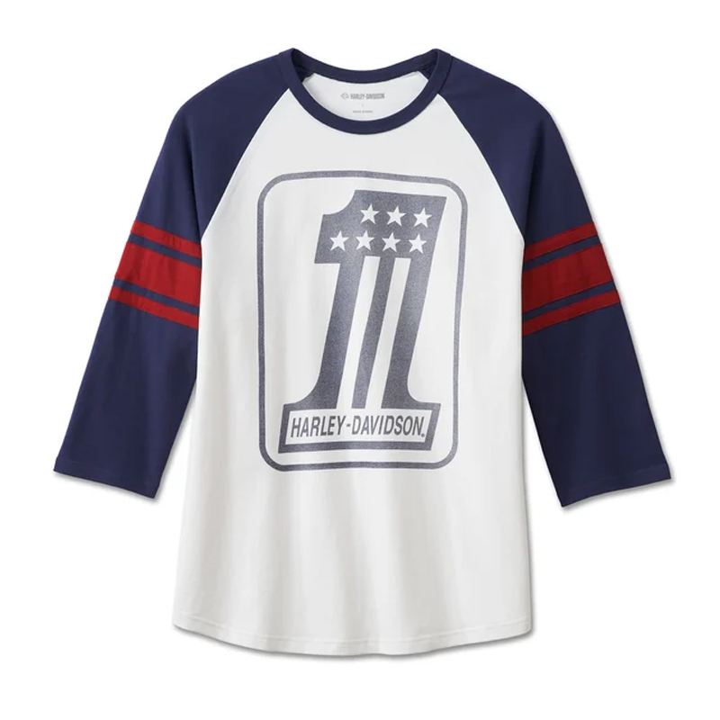 Men's #1 3/4 Raglan Tee - Colorblocked
