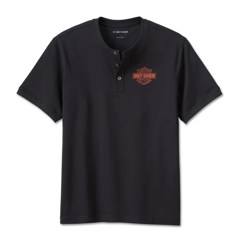 Men's Combustion Henley Black
