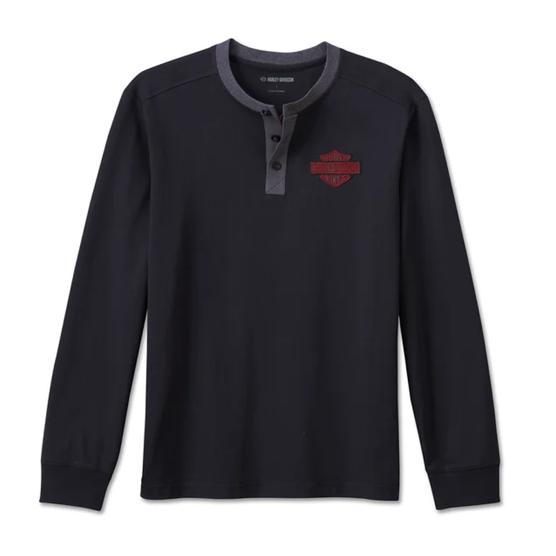 Men's Hometown Henley - Black