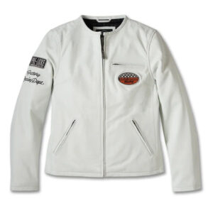 Women´s Leather Jacket 120th Anniversary white
