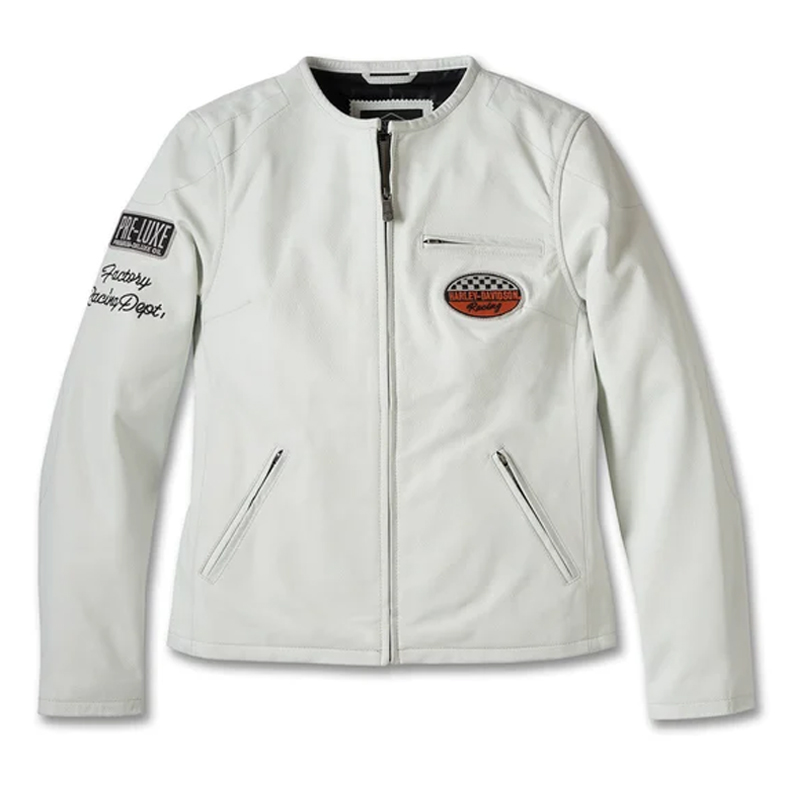 Women´s Leather Jacket 120th Anniversary white
