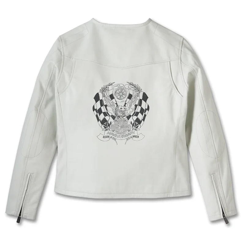 Women´s Leather Jacket 120th Anniversary white