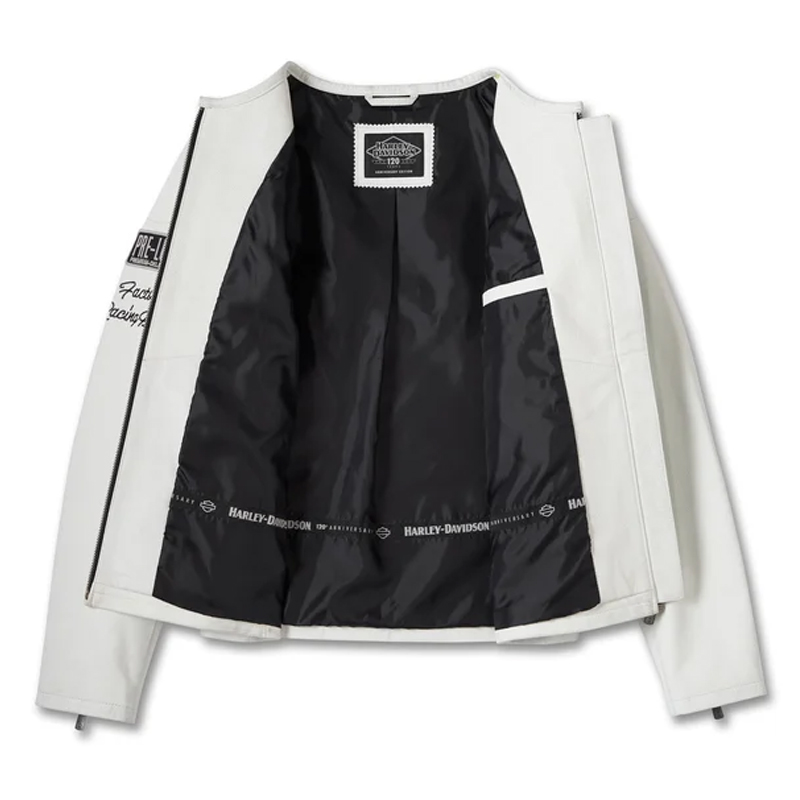 Women´s Leather Jacket 120th Anniversary white