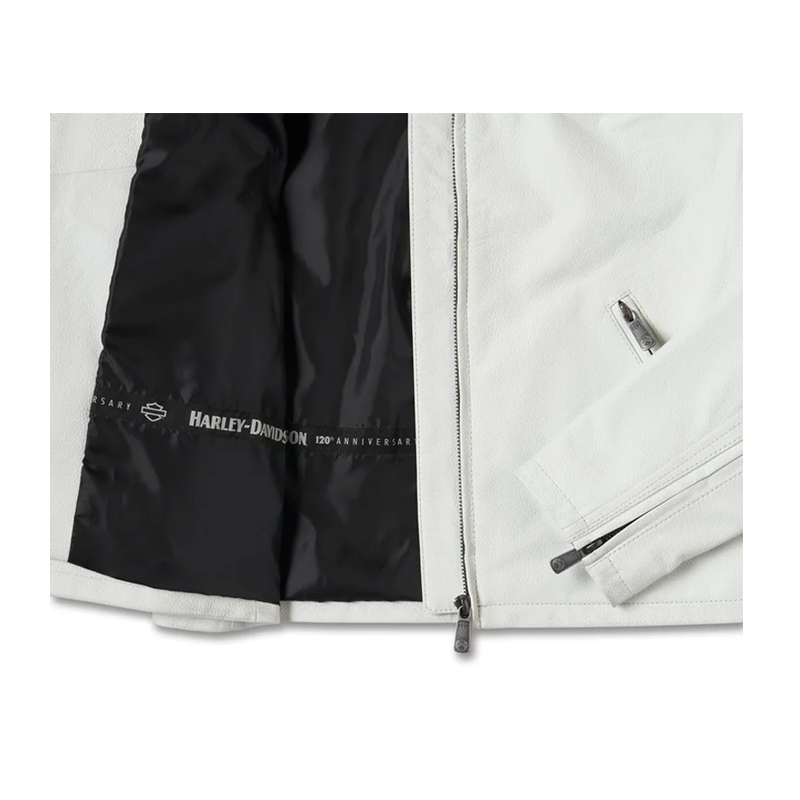 Women´s Leather Jacket 120th Anniversary white
