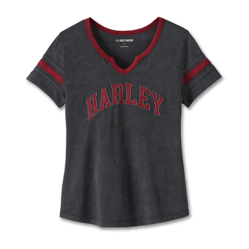 Women's American Notch Neck Tee - Black Beauty