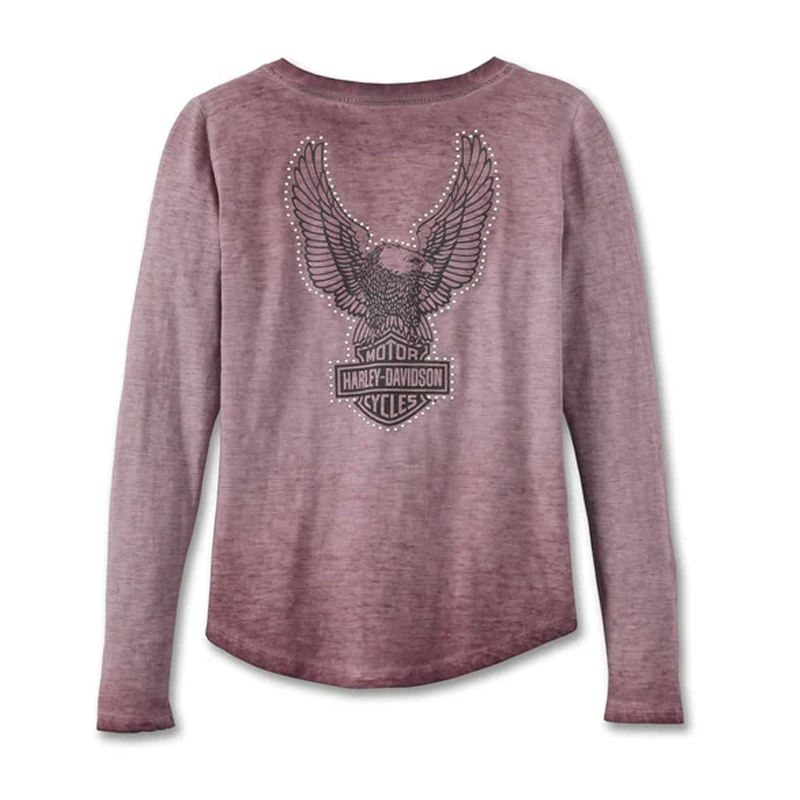 Women's Throttle Lace-Up Knit Top - Grape Shake
