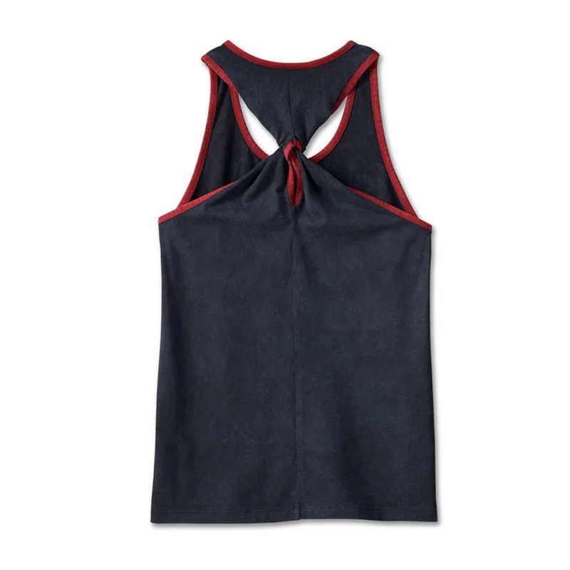 Women's National Anthem Twist Back Tank - Black Beauty
