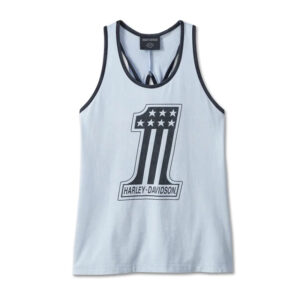 Women's National Anthem Twist Back Tank - Skyway