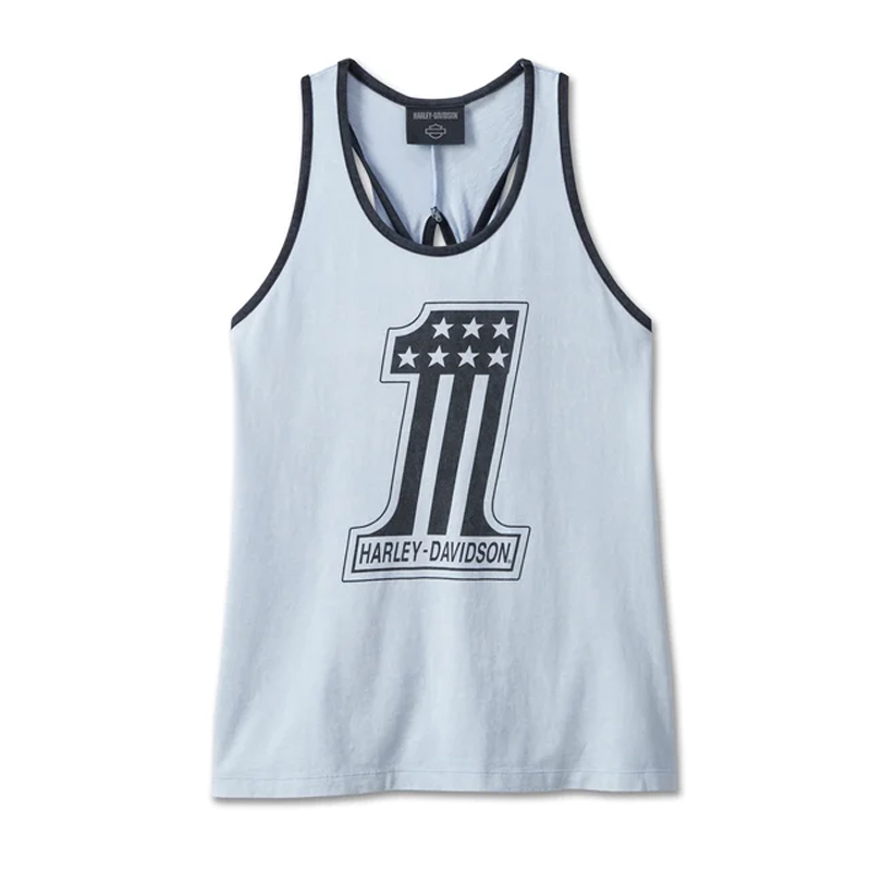 Women's National Anthem Twist Back Tank - Skyway