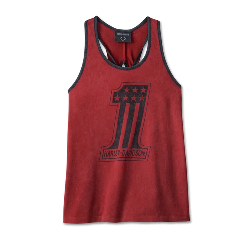 Women's National Anthem Twist Back Tank - Winery