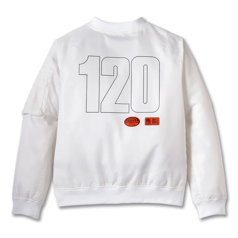 Women’s 120th Anniversary Bomber Jacket White