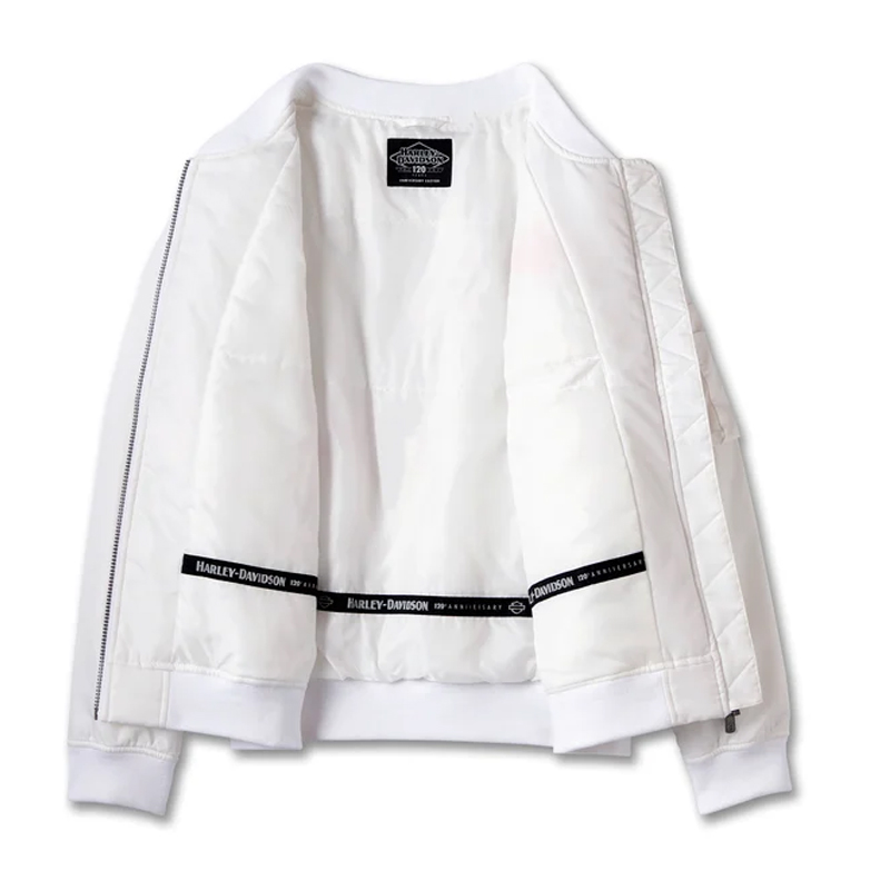 Women’s 120th Anniversary Bomber Jacket White