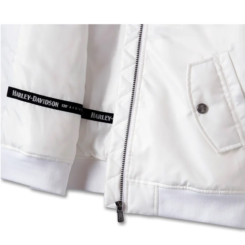Women’s 120th Anniversary Bomber Jacket White