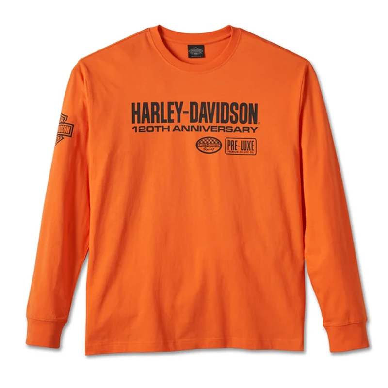 Men's 120th Anniversary Long Sleeve Tee Orange