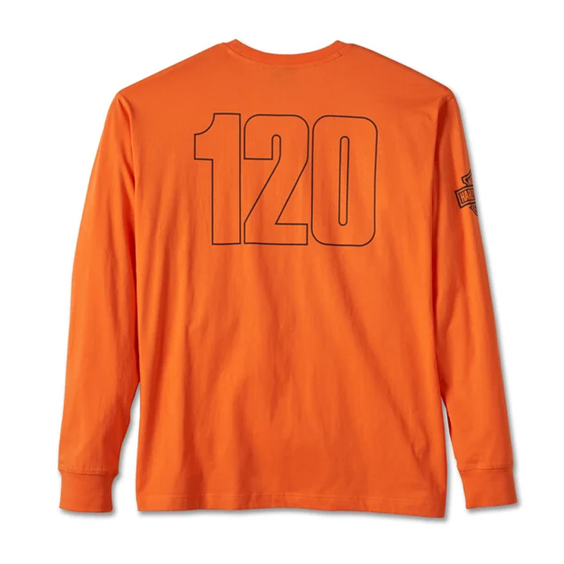 Men's 120th Anniversary Long Sleeve Tee Orange