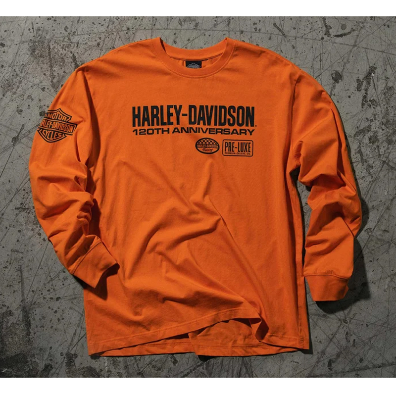 Men's 120th Anniversary Long Sleeve Tee Orange