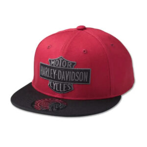 Bar & Shield Snapback Cap Red