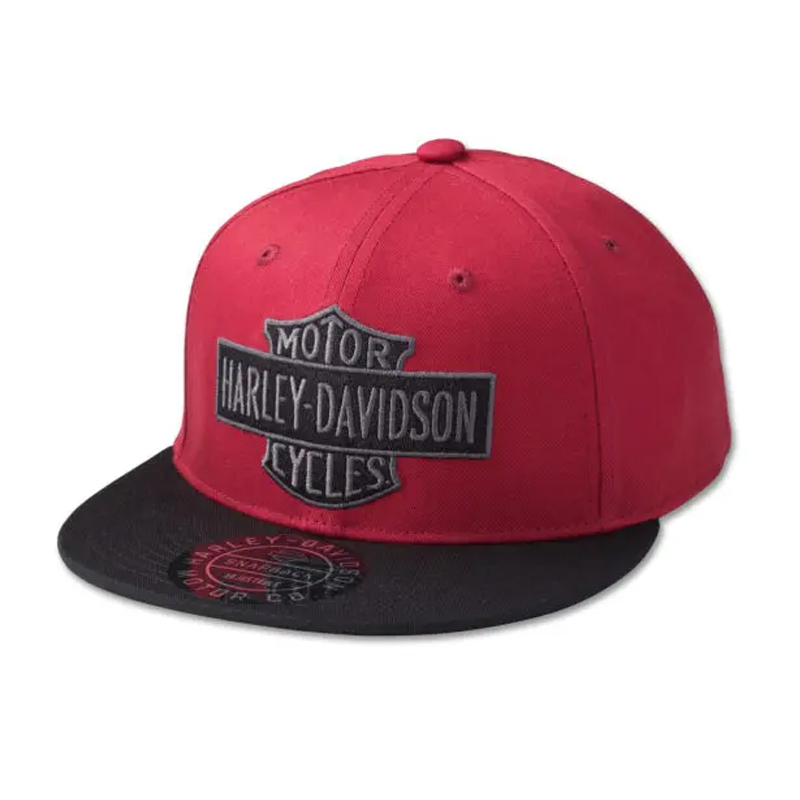 Bar & Shield Snapback Cap Red