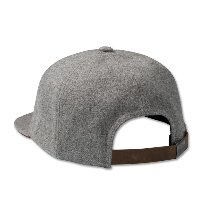 Men's Red Bar & Shield Low Profile Adjustable Hat, Heather Grey