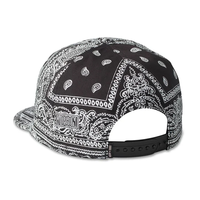 Bandana Low Profile Snapback Cap - Black Beauty