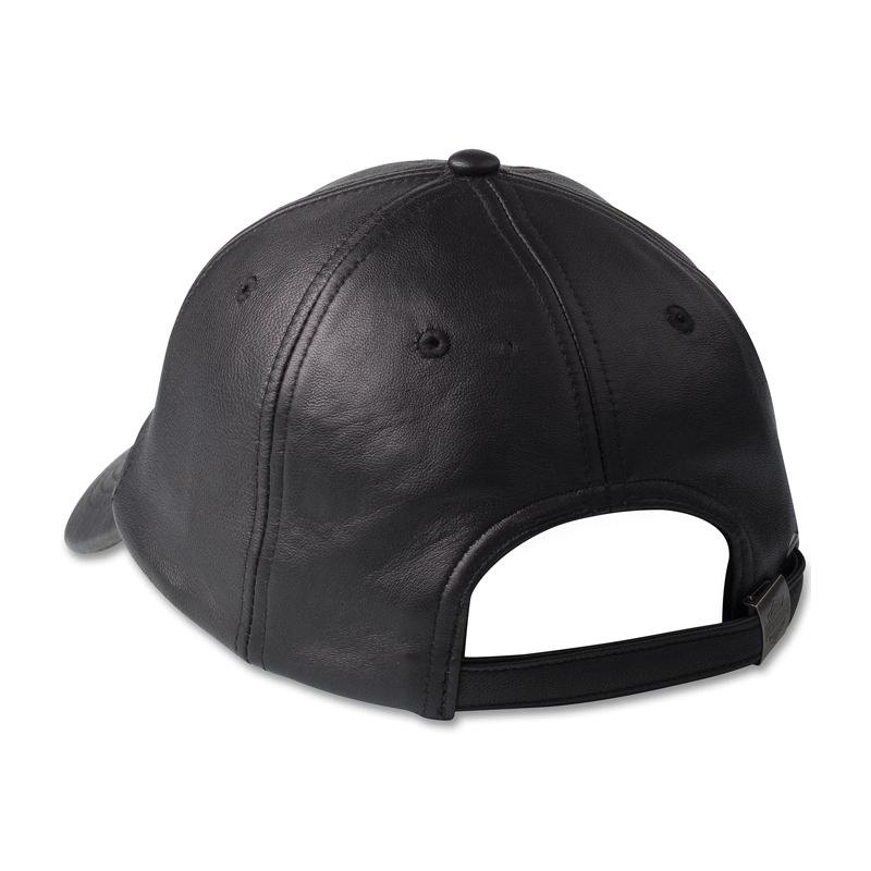 Women's Bar & Shield Leather Baseball Cap