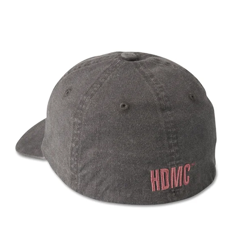 Embroidered Eagle Stretch-Fit Cap - Blackened Pearl