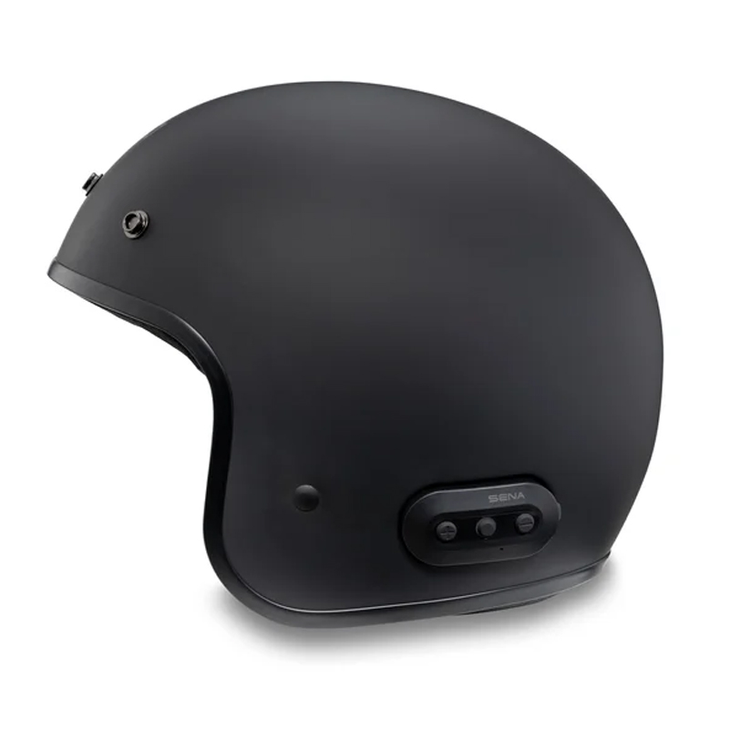 Fury N04 Bluetooth 3/4 Helmet - Matte Black