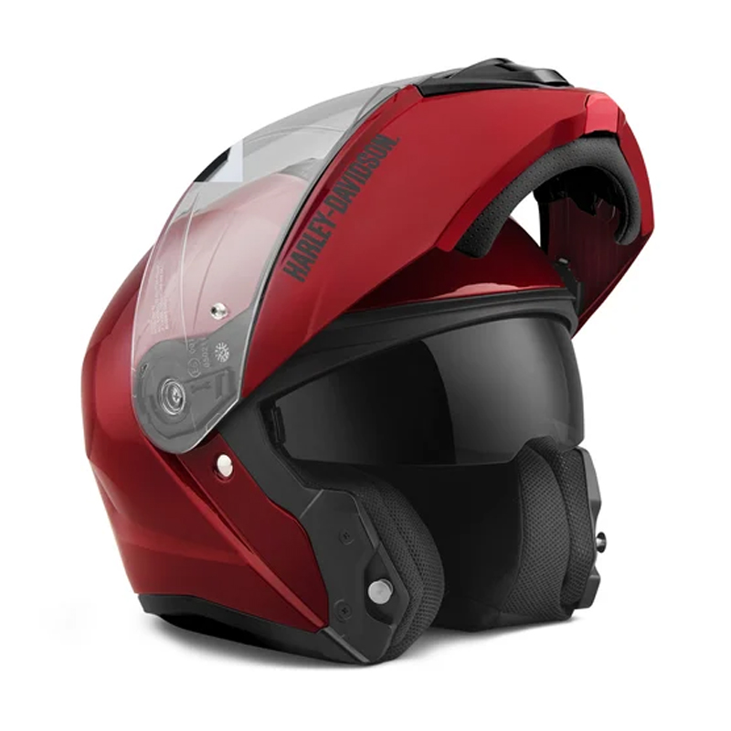 Capstone Sun Shield II H31 Modular Helmet - Billiard Red