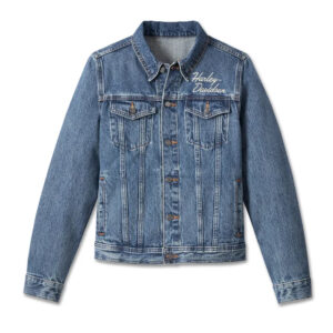 Women's Essential Bar & Shield Denim Jacket - Medium Indigo