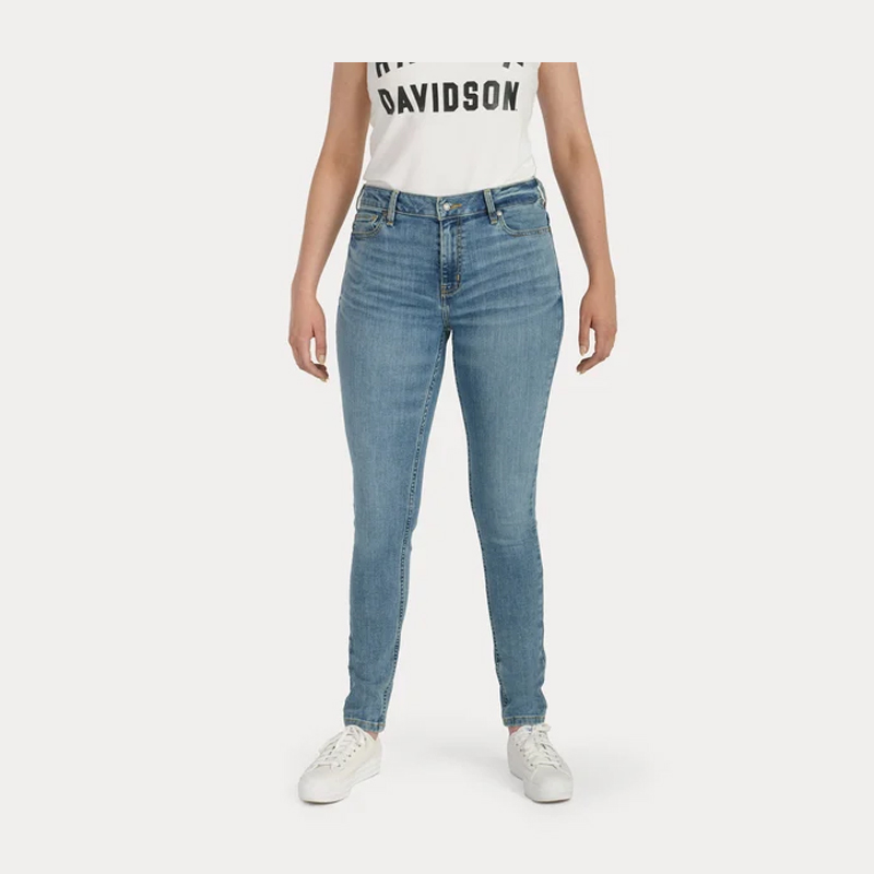 Women's High Rise Skinny Jeans - Medium Indigo