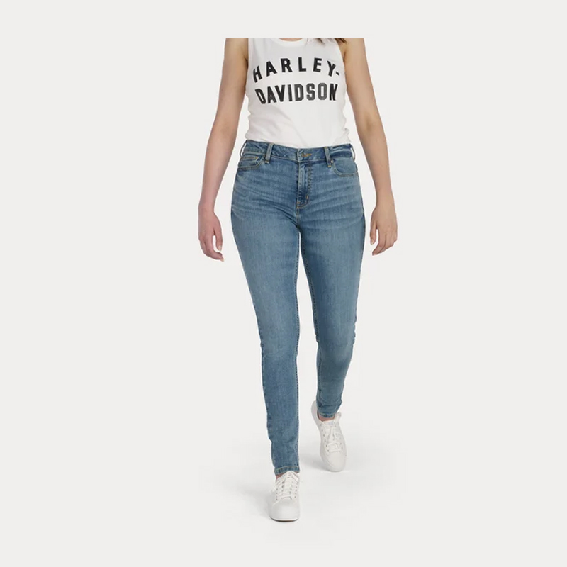 Women's High Rise Skinny Jeans - Medium Indigo