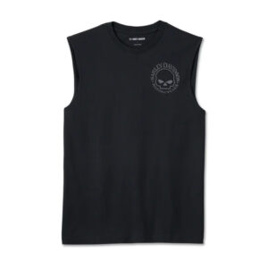 Men's Willie G Skull Muscle Tee - Black Beauty