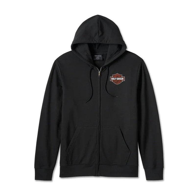 Men's Bar & Shield Zip-Up Hoodie