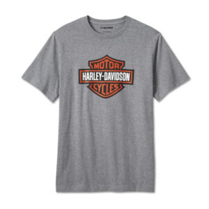 Men's Bar & Shield Tee - Medium Heather Grey