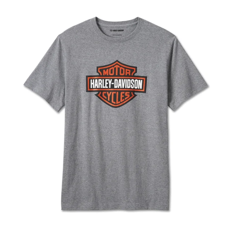 Men's Bar & Shield Tee - Medium Heather Grey