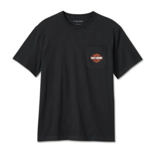 Men's Bar & Shield Pocket Tee - Black Beauty
