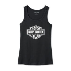 Women's Bar & Shield Tank - Black Beauty