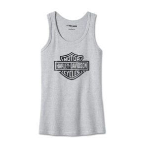 Women's Bar & Shield Tank - Light Grey Heather
