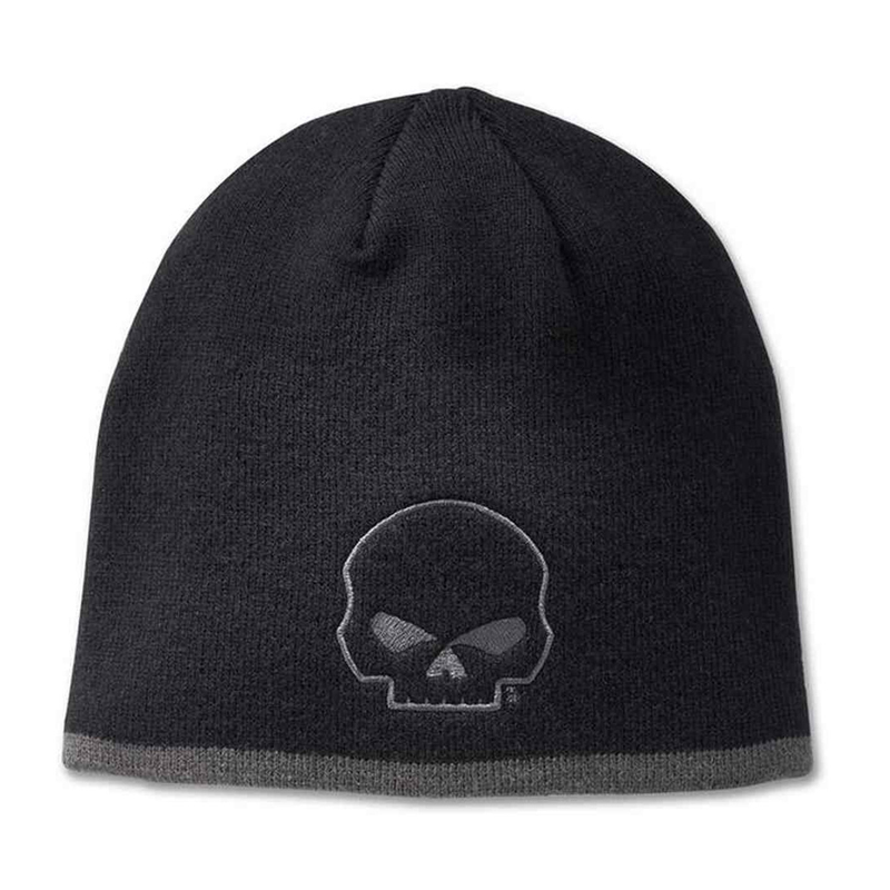 Men's Willie G Skull Logo Knit Beanie Cap Men's Willie G Skull Logo Knit Beanie Cap