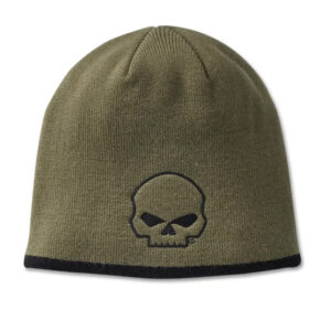 Willie G Skull Knit Beanie - Grape Leaf