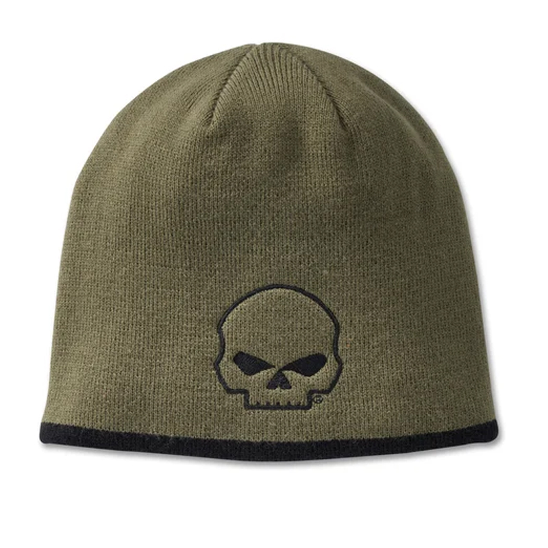 Willie G Skull Knit Beanie - Grape Leaf