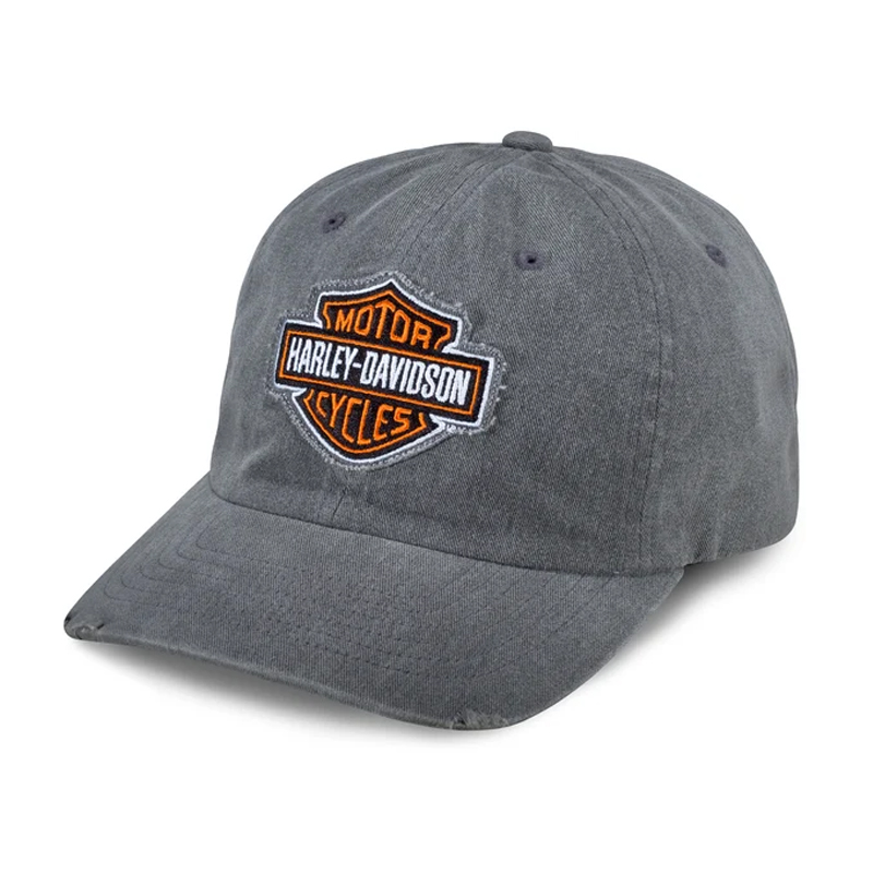Grey Frayed Logo Adjustable Cap Grey Frayed Logo Adjustable Cap
