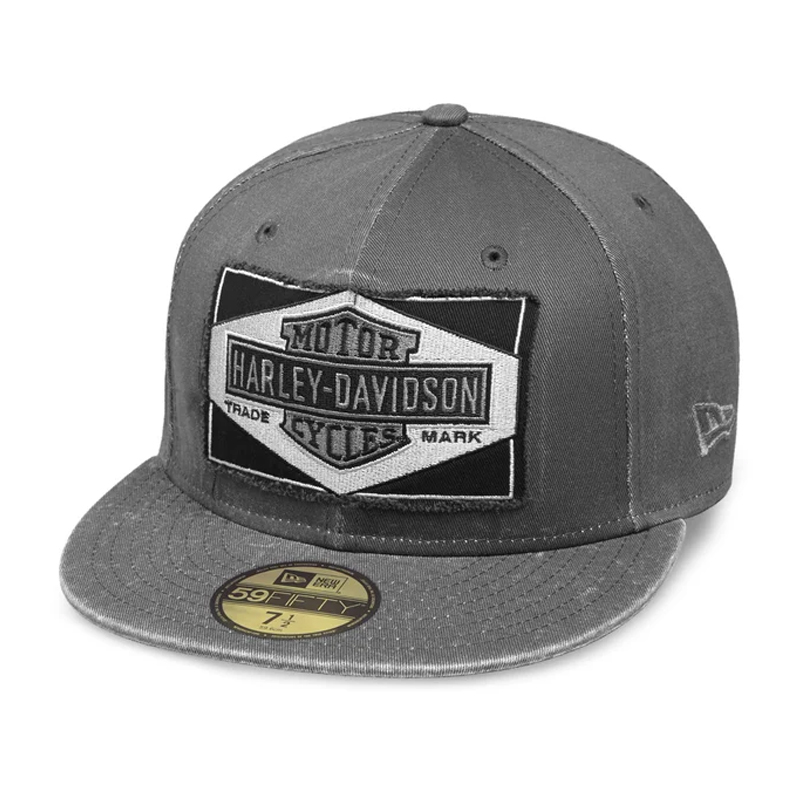 Men's Raw Edge Patch 59FIFTY Baseball Cap, Gray