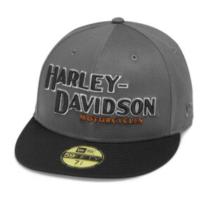 Men's Iron Block 59FIFTY Baseball Cap, Gray & Black