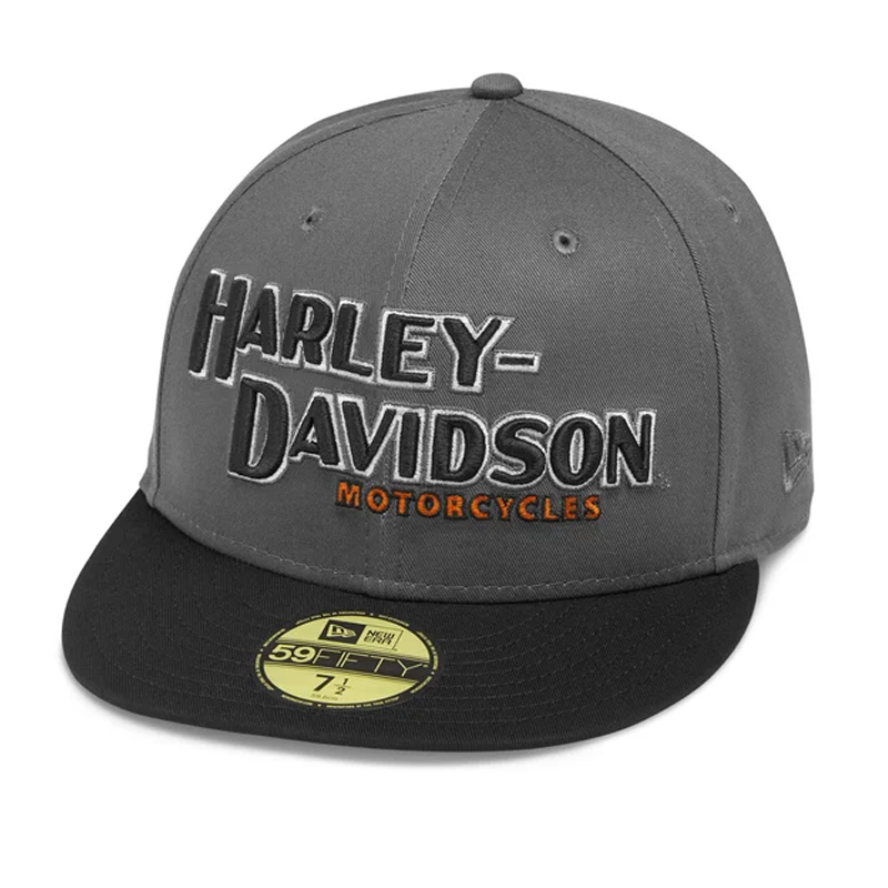 Men's Iron Block 59FIFTY Baseball Cap, Gray & Black