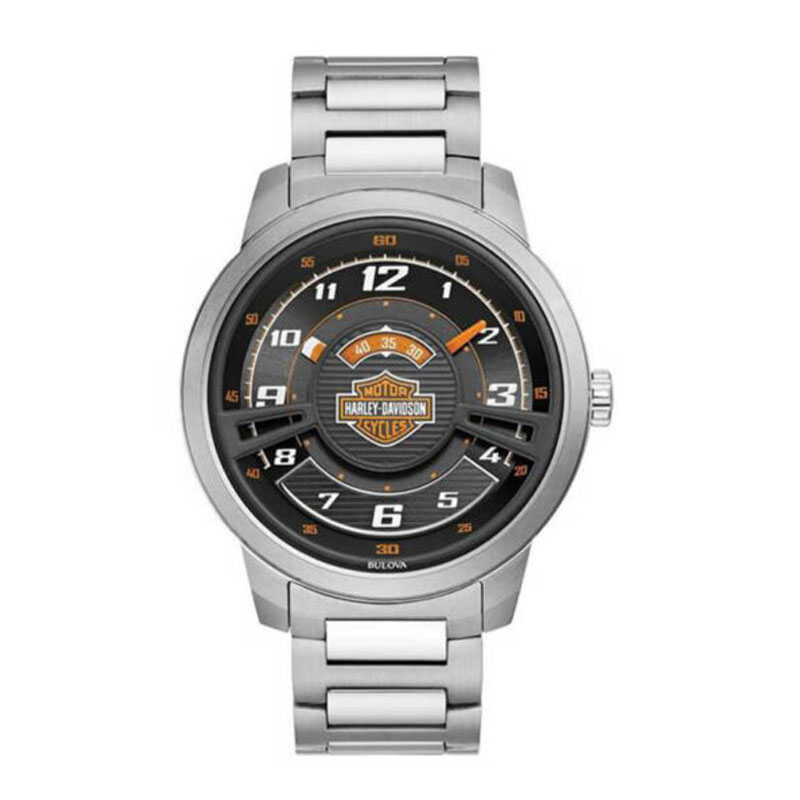 Men's Bar & Shield Black Multi-Layer Stainless Steel Watch Men's Bar & Shield Black Multi-Layer Stainless Steel Watch