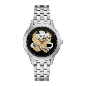 Women’s Live To Ride Eagle Stainless Steel Watch, Silver